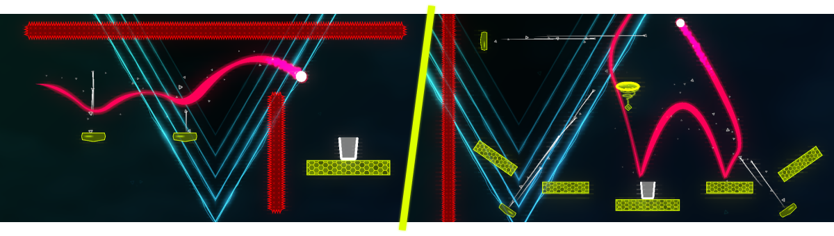 Game of Skill trick shot using moving level elements