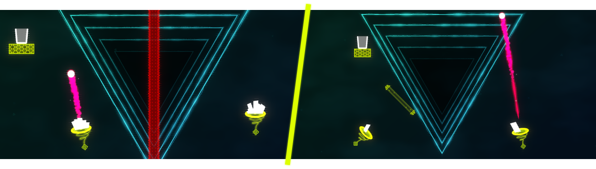 Game of Skill level featuring portals